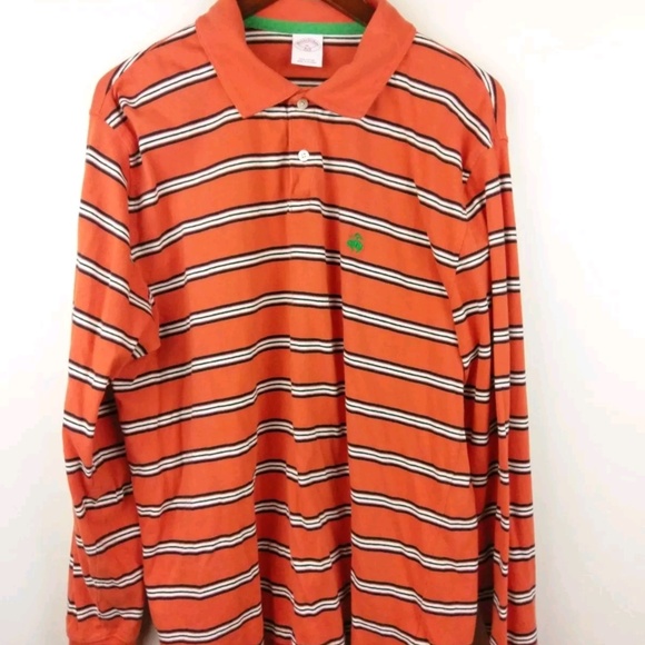 Brooks Brothers Other - Brooks Brothers orange Polo shirt long sleeve XL